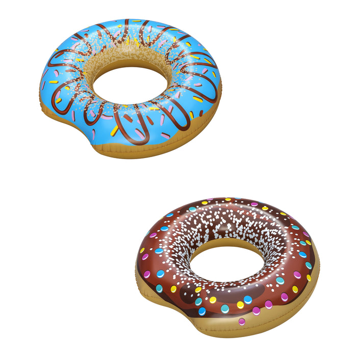Bestway Inflatable Donut Swim Tube - Pool Floats for Kids and Adults - Water Party, River, Lake Inner Tube Floats with 2 Heavy Duty Handles