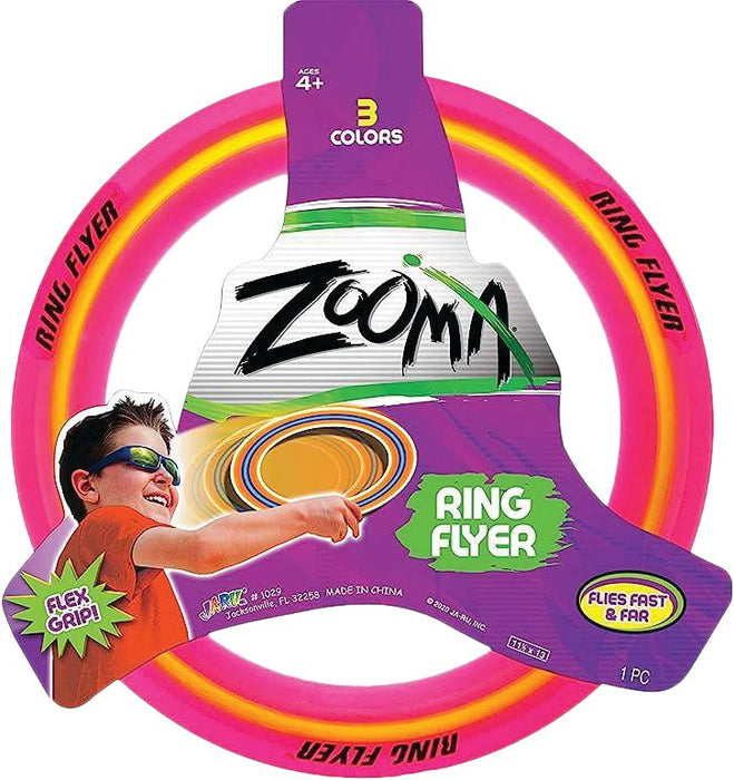 Ja-Ru Air Max Ring Flyer Frisbee Disc with Flex Grip | Outdoors Glider Ultimate Sports Pro Beach Toys Flying Discs for Kids & Adult. Safe, Soft & Professional