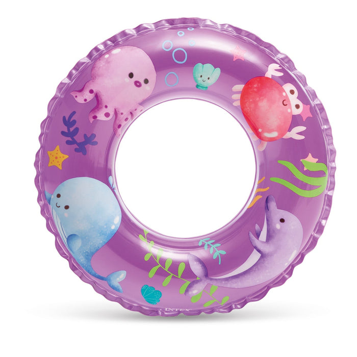 Crystal Clear Ocean Reef Transparent Swim Rings
