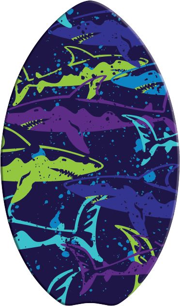 30" Bluewater Beach Wooden Skimboard (4 Styles) | Free Board Wax